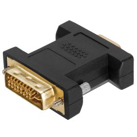 DVI (Option: I Dual Link Male to VGA Female Adapter GOLD)