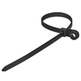 14" 120 (Option: lbs Mountable Head Cable Tie Pack of 100  Black)