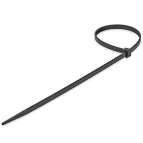 12" 50 (Option: lbs Cable Tie, Pack of 100  Black)
