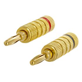 High (Option: Quality Speaker Banana Plugs  Open Screw Type, 1 PAIR)