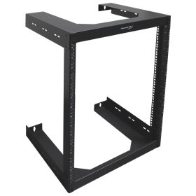 Wavenet (Option: 15U Wall Mount Server Rack 18" Deep Open Frame Server Room Rack for 19" Network Data Computer Equipment – Black)