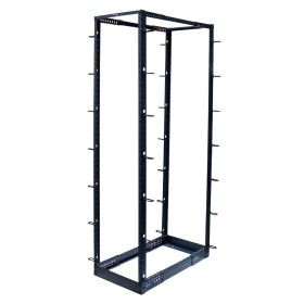 Wavenet (Option: 4Post 45U Open Frame Floor Rack Organizes 19” Network & Data Rack Equipment, Capacity 800lbs – Black)