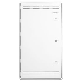 Wavenet (Option: 30 Inch Plastic Enclosure Wi‐Fi Friedly with Lockable Hinged Vented Door for Home Structured Low Voltage Wiring  White)