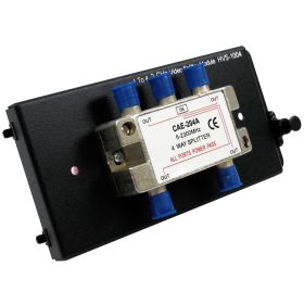 Wavenet – 4 (Option: Way Coaxial Cable Splitter Module with Metal Bracket, BiDirectional FType Connections for Structured Wiring Enclosure)