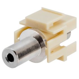 Keystone Jack (Option: 3.5mm Stereo Female to Female Ivory)