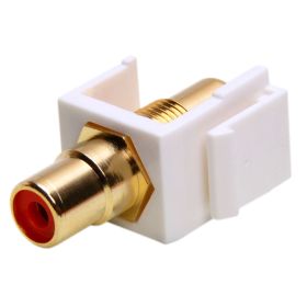 Keystone Jack (Option: Modular RCA White with Red Center)