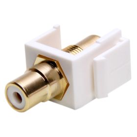 Keystone Jack (Option: Modular RCA White with White Center)