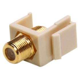 Keystone Jack (Option: Modular F Type (Gold Plated) Ivory)