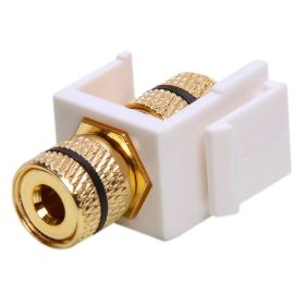 Keystone Jack (Option: Banana Jack White with Black Ring)