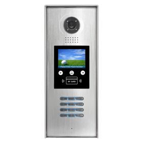 Video Intercom Entry Panel – DMR18S/ID (Option: F Door Entry Camera Panel with 3.5 Inch TFT, Digital Keypad, RFID Reader, Aluminum Alloy Housing, Surface Mount)