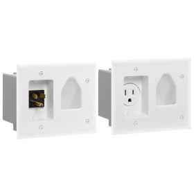 DataComm 45 (Option: 23WH Recessed Pro Power Kit with Straight Blade Inlet  White)