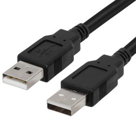 USB 2.0 A to USB A Male High (Option: Speed 480 Mbps Cable Data Transfer Hard Drive Enclosures Modems Printers Cameras  10 Feet)