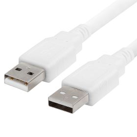 Cmple USB 2.0 Male to Male Cable High (Option: Speed USB 2.0 A to A Extension Cable for Data Transfer – 6 Feet, White)