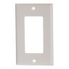 White Decora Wall Plate