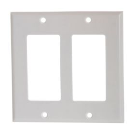 White Decora Wall Plate (Option: 2Gang)