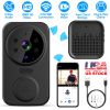 WiFi Security Doorbell Camera with Volume Adjustable Wireless Chime 1080P Camera Night Vision 2-Way Audio Free Cloud Storage