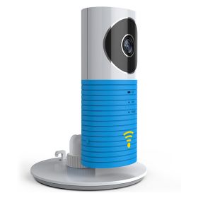 720P WiFi IP Camera Motion Detection IR Night Vision Baby Monitor Camcorder Two-way Talk Indoor 90° Coverage Security Surveillance App Cloud Available (Option: Blue)