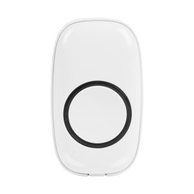 Wireless Doorbells Rings 1000FT Operating Range IP44 Waterproof Door Chime W/ 1 Plug Receiver Chimes 52 Melodies LED Indicator Bells for Office Apartm (Option: White_Aqua)