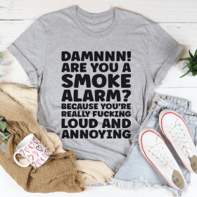 Smoke Alarm T-Shirt (Color: Athletic Heather, size: S)